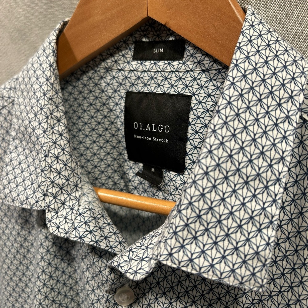 01.Algo Men’s long sleeve casual shirt